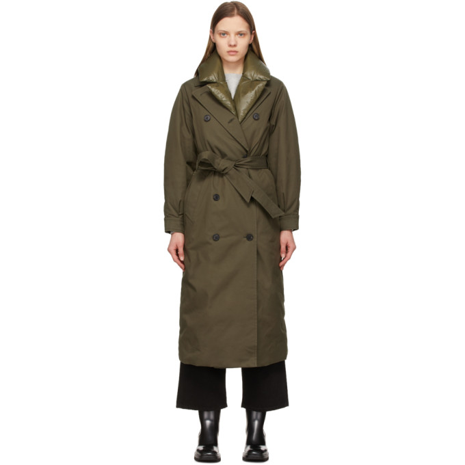 MACKAGE KHAKI DOWN SAGE TRENCH COAT