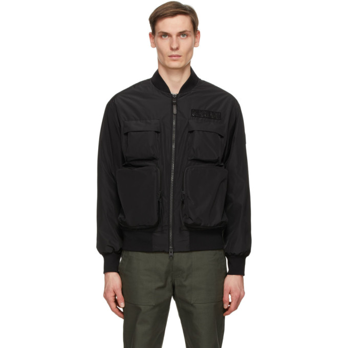 Mackage Black Down Baxter Bomber Jacket