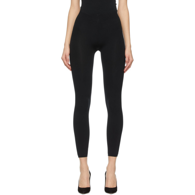 Wolford Scuba Jersey Leggings In 7005 Black