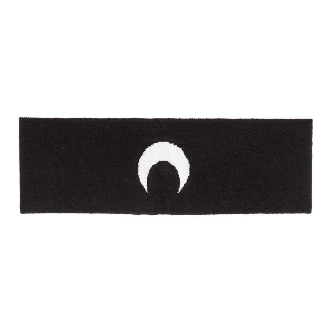 Marine Serre Black Knit Moon Choker