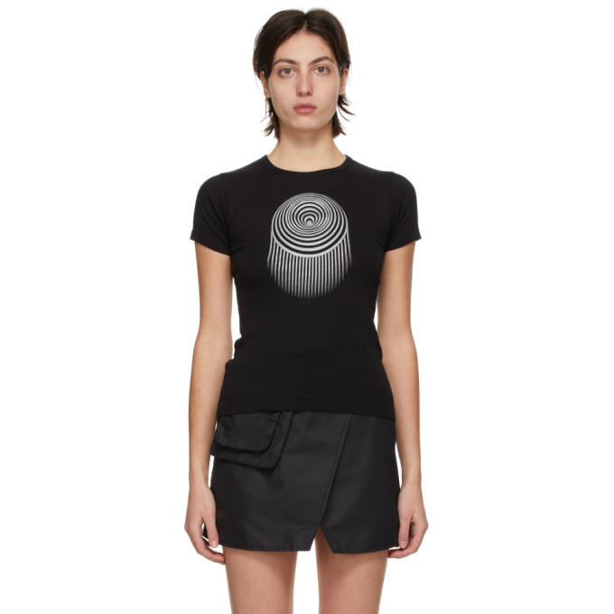 Marine Serre Black Minifit Optic Moon T-Shirt