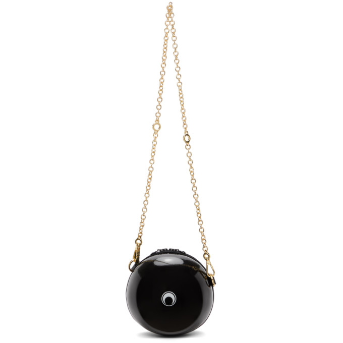 Marine Serre Black Mini Ball Bag