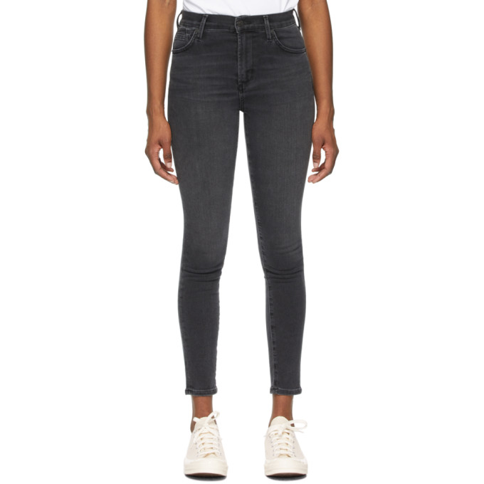 Citizens of Humanity Black Mid-Rise Rocket Ankle Jeans