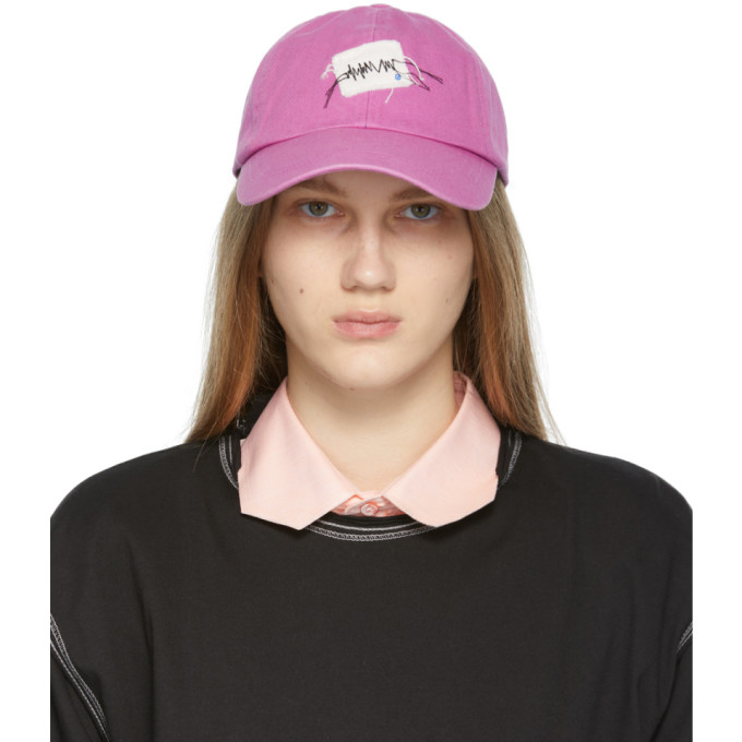 Ader Error Purple Zigzag Patch Cap