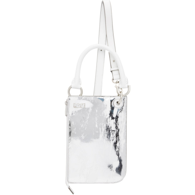 Ader Error Silver & White Swip Bag