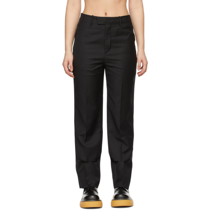 Ader Error Black Wool Slit Trousers