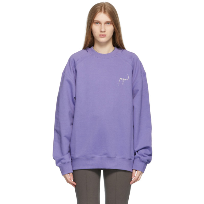 ADER ERROR PURPLE KAPUT SWEATSHIRT