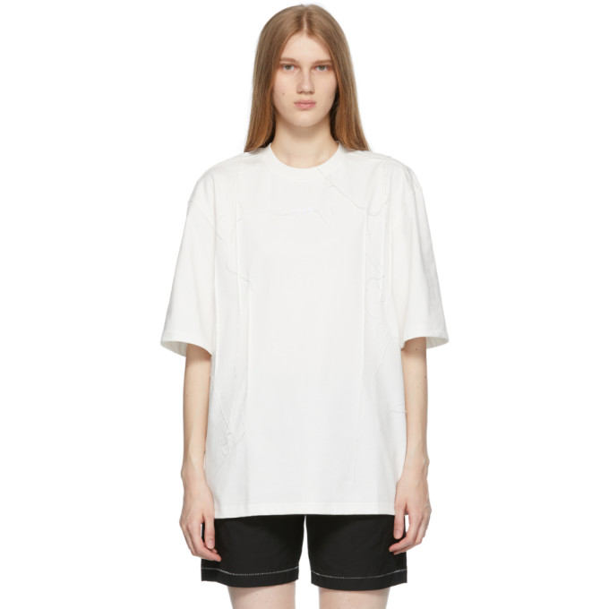 Ader Error White Needle Logo T-shirt