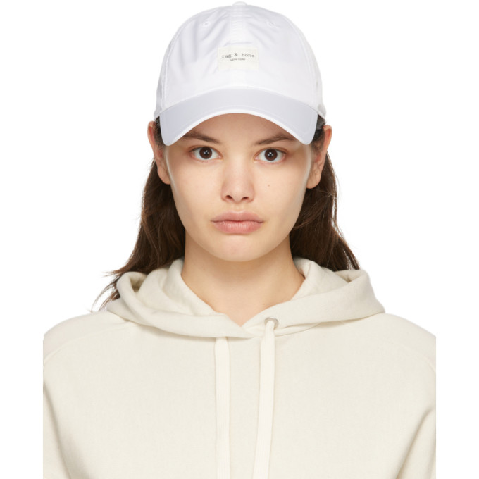 rag and bone White Addison Cap