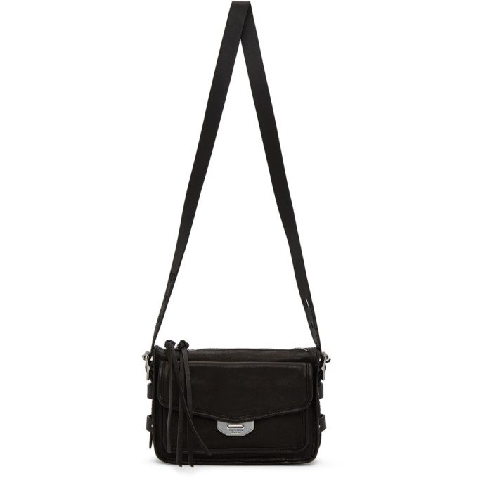 rag and bone Black Small Field Messenger Bag