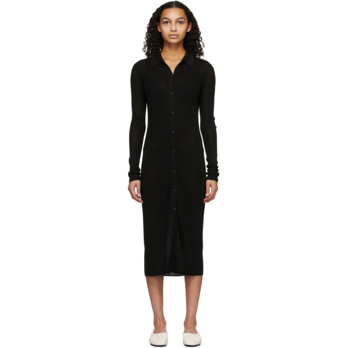 rag and bone Black Button-Down Pacey Dress