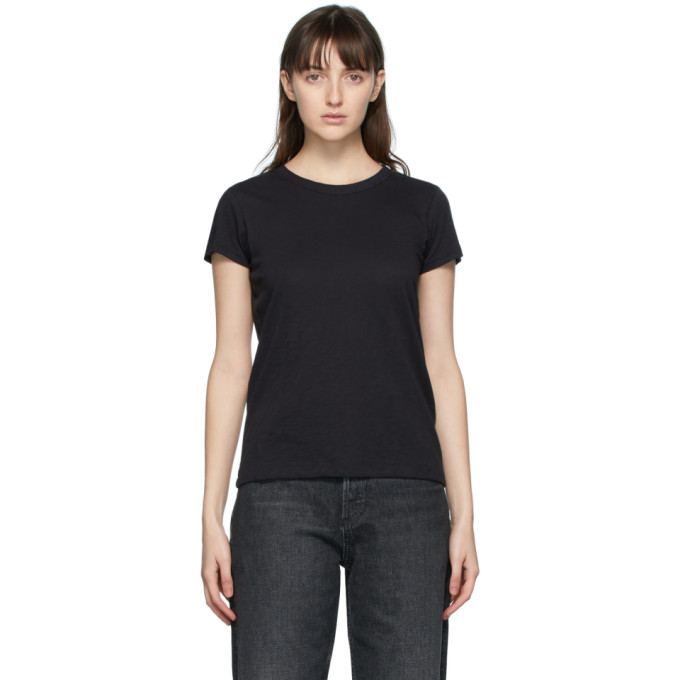 rag and bone Black The Slub T-Shirt