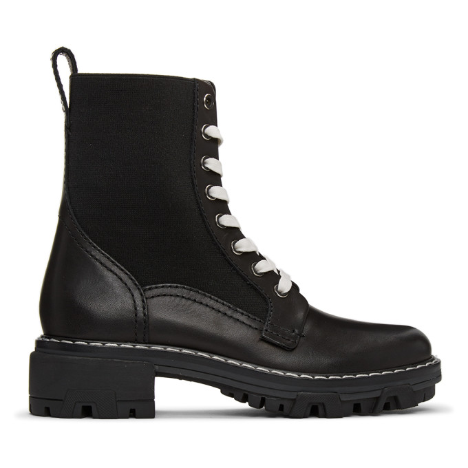 rag and bone Black Shiloh Boots