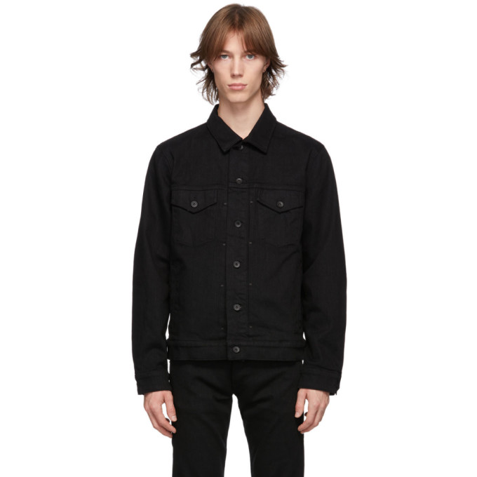 rag and bone Black Denim Definitive Jacket