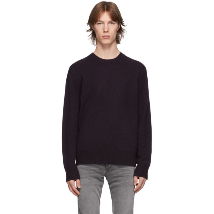 rag and bone Purple Cashmere Haldon Sweater