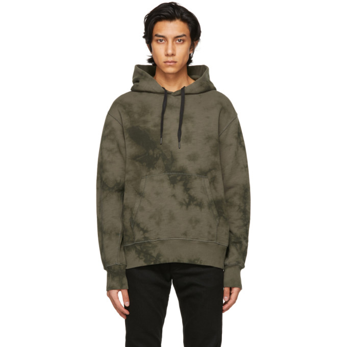 rag and bone Green Tie-Dye Damon Hoodie