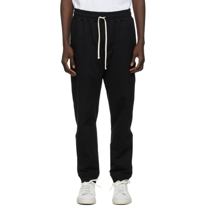 Bather Black Cotton Sweatpants