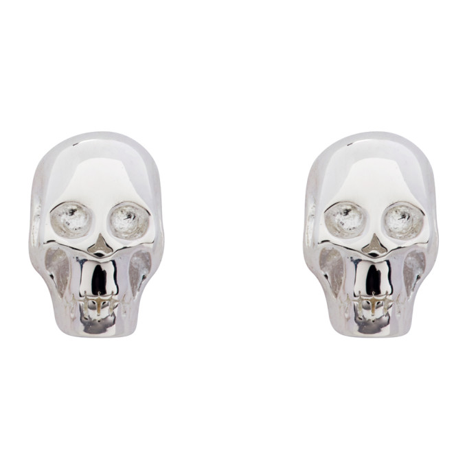 Stolen Girlfriends Club Silver Baby Skull Earrings