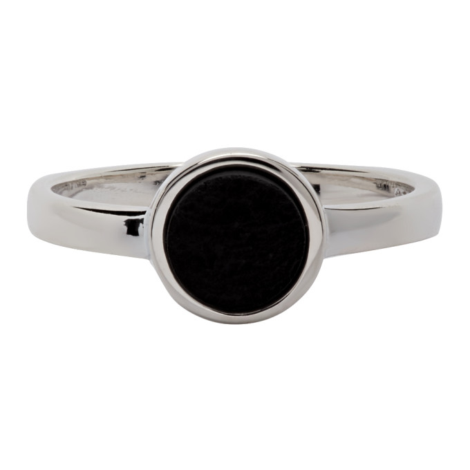 Stolen Girlfriends Club Silver and Black Jade Ocean Ring