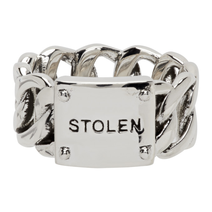 Stolen Girlfriends Club Silver Wide Curb Ring