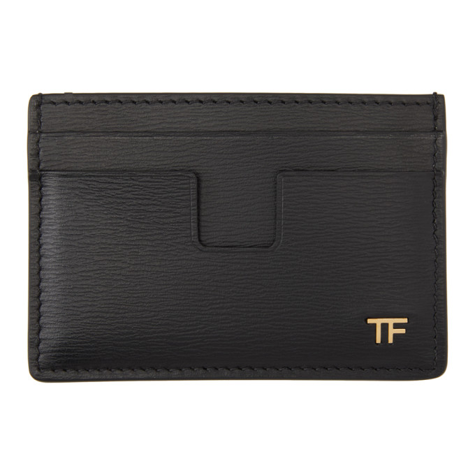 Tom Ford Black T Line Card Holder