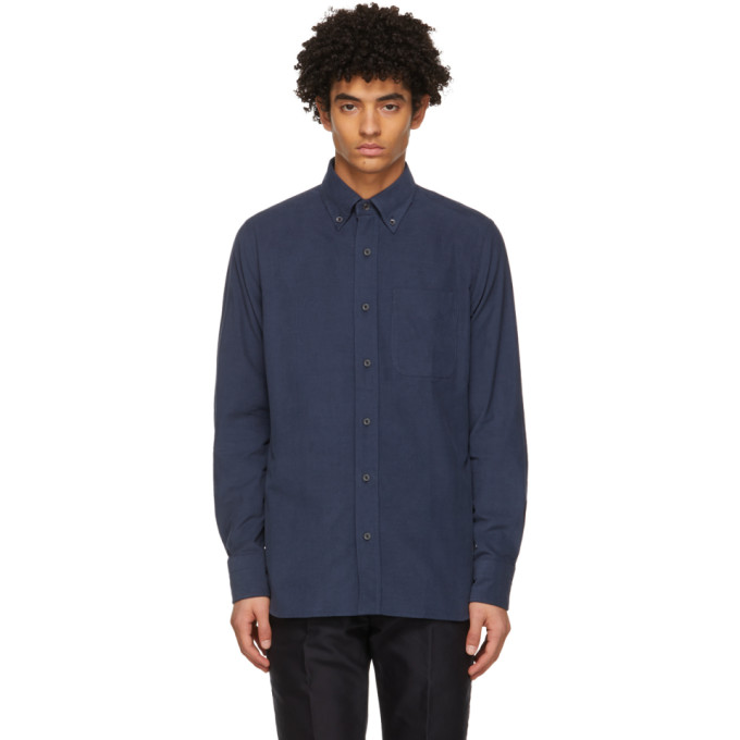 Tom Ford Blue Corduroy Shirt