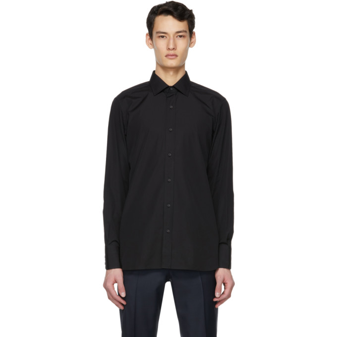 Tom Ford Black Fine Poplin Shirt