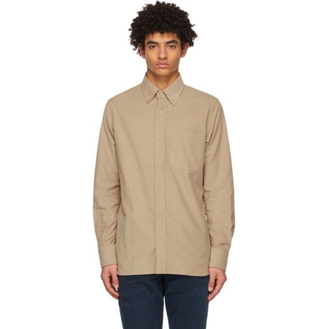 Tom Ford Beige Corduroy Shirt