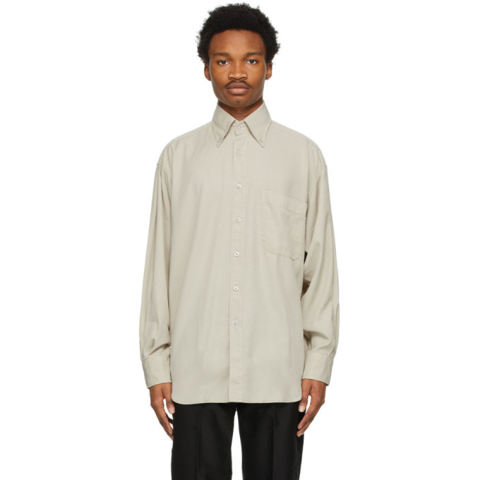 Tom Ford Beige Twill Leisure Shirt