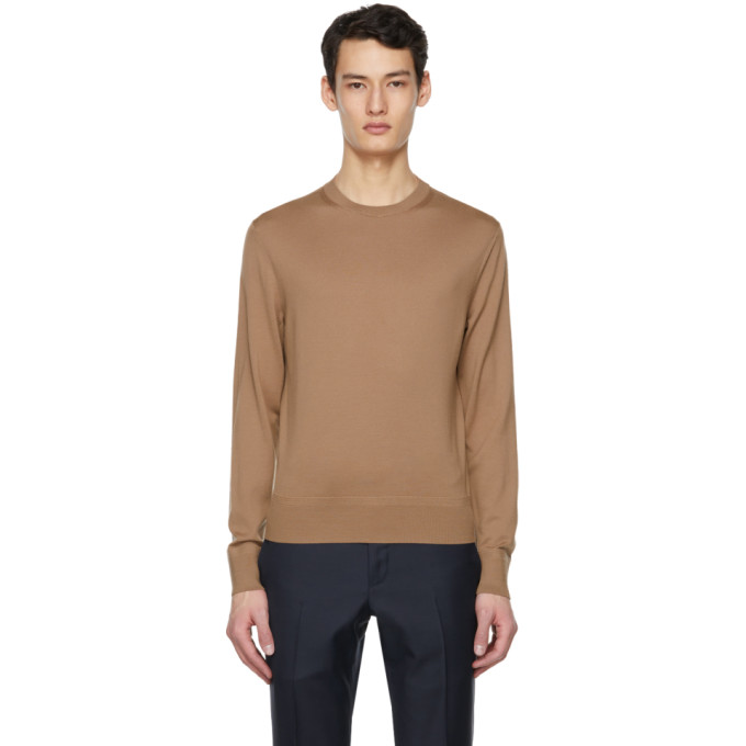 Tom Ford Tan Fine Merino Sweater