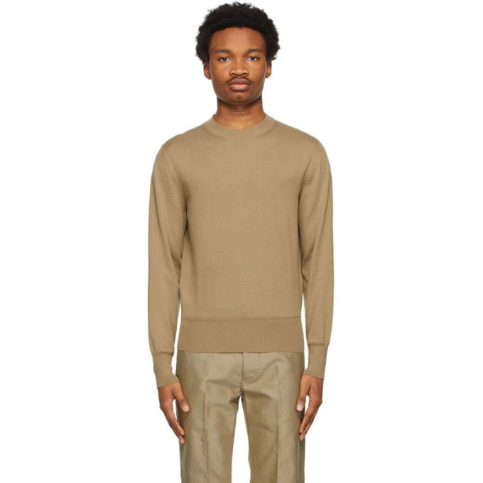 Tom Ford Brown Cotton Knit Sweater