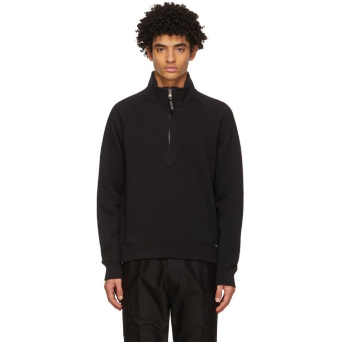 Tom Ford Black Half-Zip Sweater