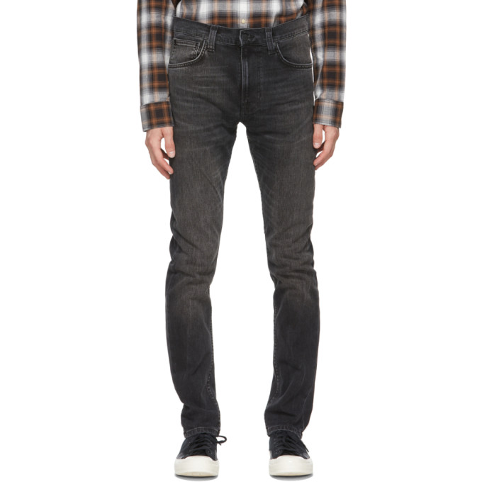 Nudie Jeans Black Lean Dean Jeans 