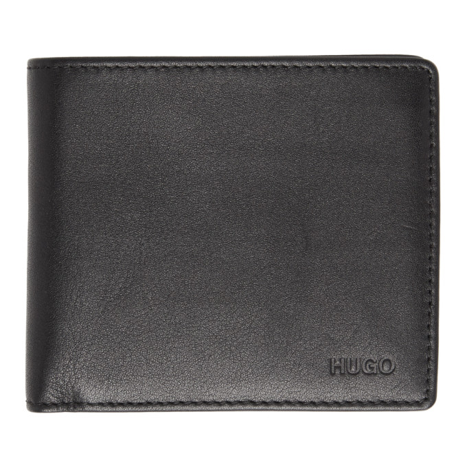 Hugo Black Subway 8-Pocket Bifold Wallet
