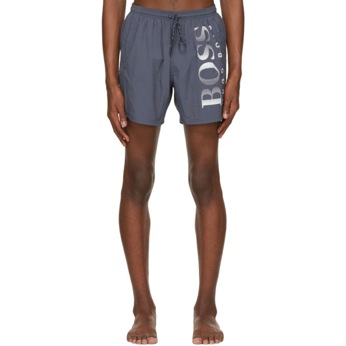 Boss Grey Octopus Swim Shorts