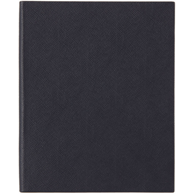 Smythson Navy Portobello Notebook