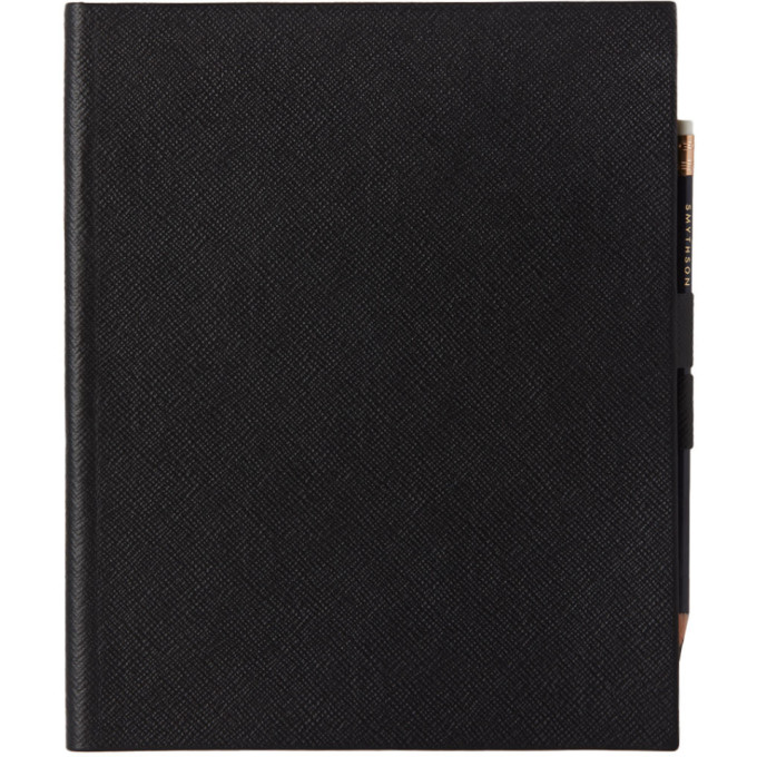 Smythson Black Portobello Sketchbook