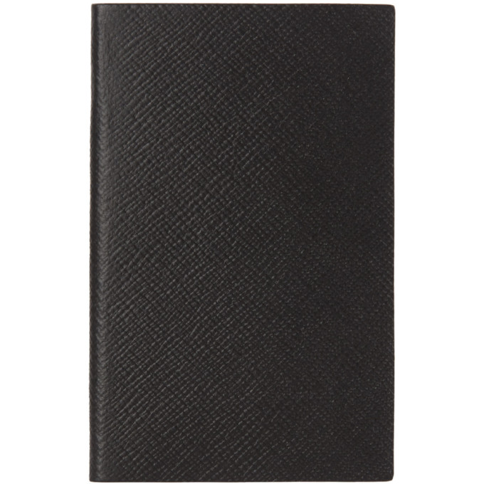 Smythson Black Panama Notebook