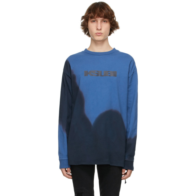 Ksubi Blue Eterno Dye Long Sleeve T-shirt In Assortted