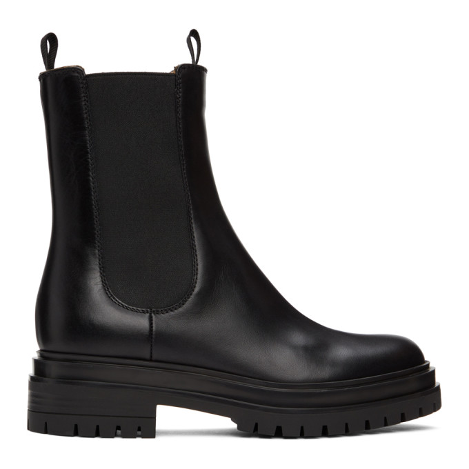 Gianvito Rossi Black Chester Boots