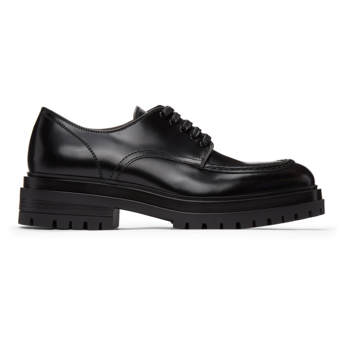 Gianvito Rossi Black Kirk Derbys