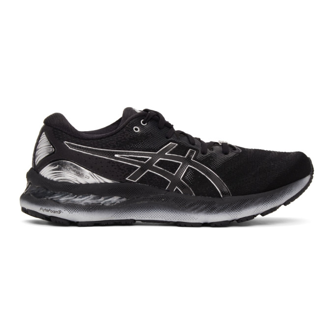 Image of Asics Black and Silver Gel-Nimbus 23 Platinum Sneakers (1011B156)