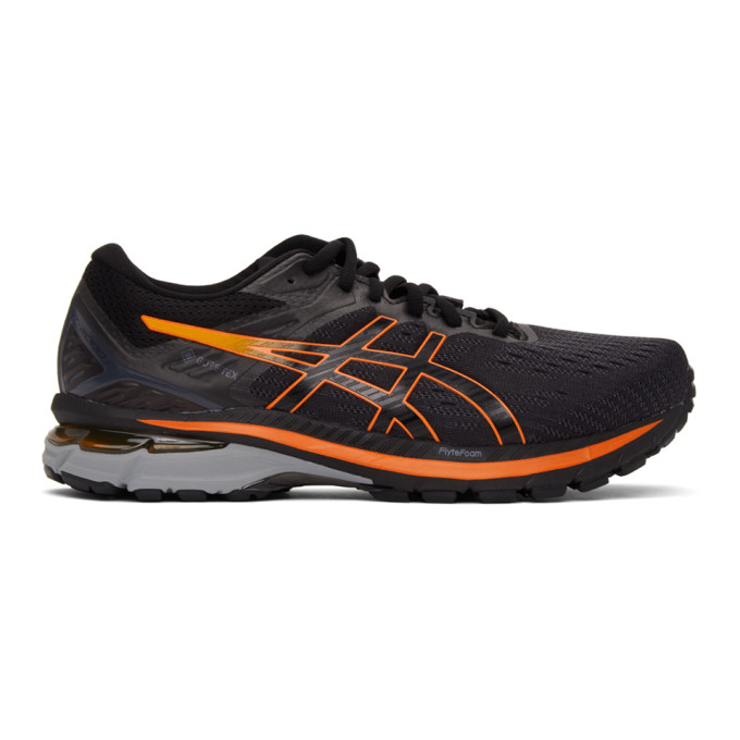 Image of Asics Black and Orange GT-2000 9 GT-X Sneakers (1011A986)