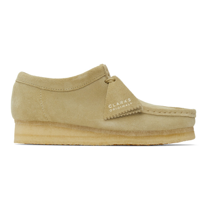 Clarks Originals Beige Suede Wallabee Moccasins