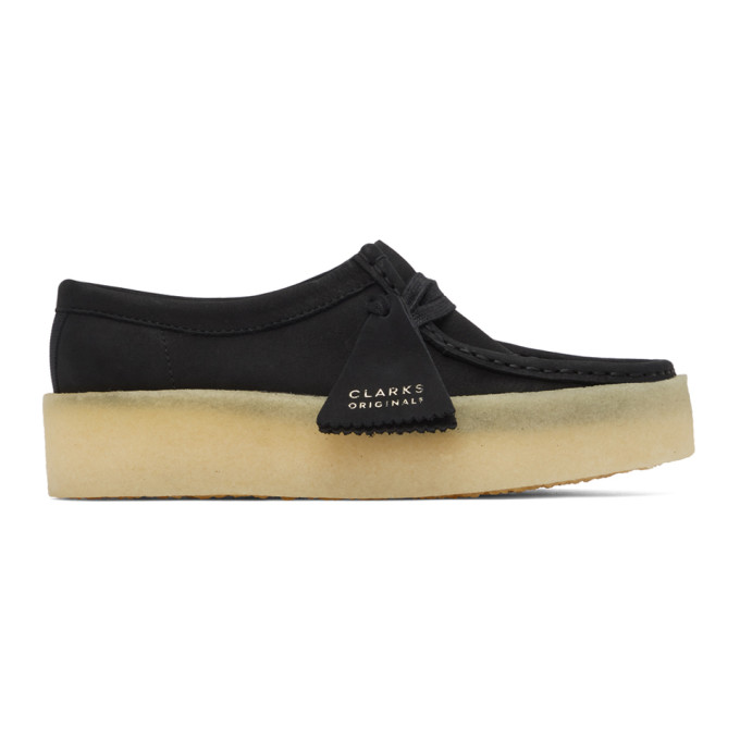 Clarks Originals Black Nubuck Wallabe Cup Moccasins - 26158156