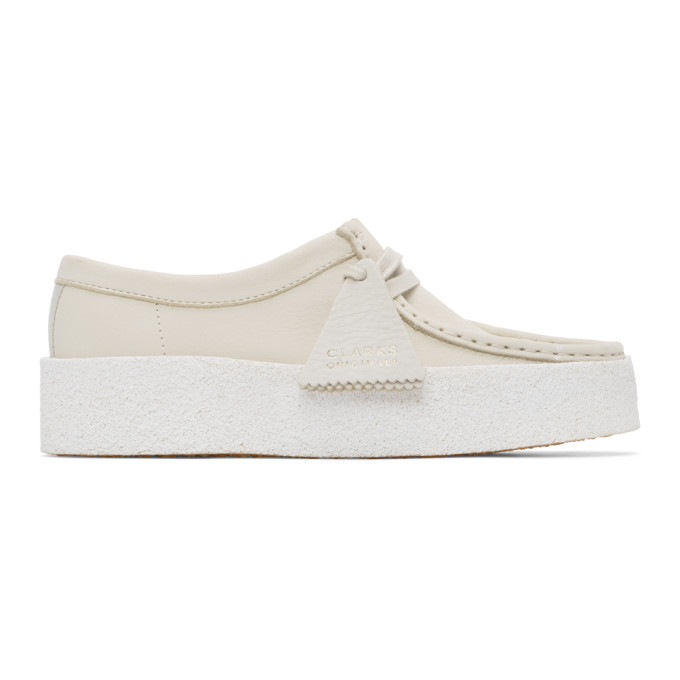 Clarks Originals White Nubuck Wallabe Cup Moccasins