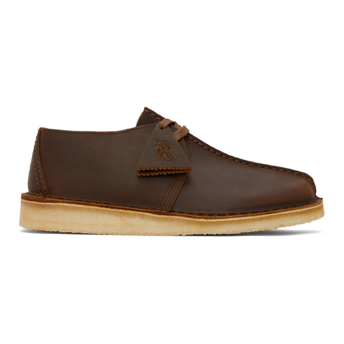 CLARKS ORIGINALS BROWN DESERT TREK DERBYS