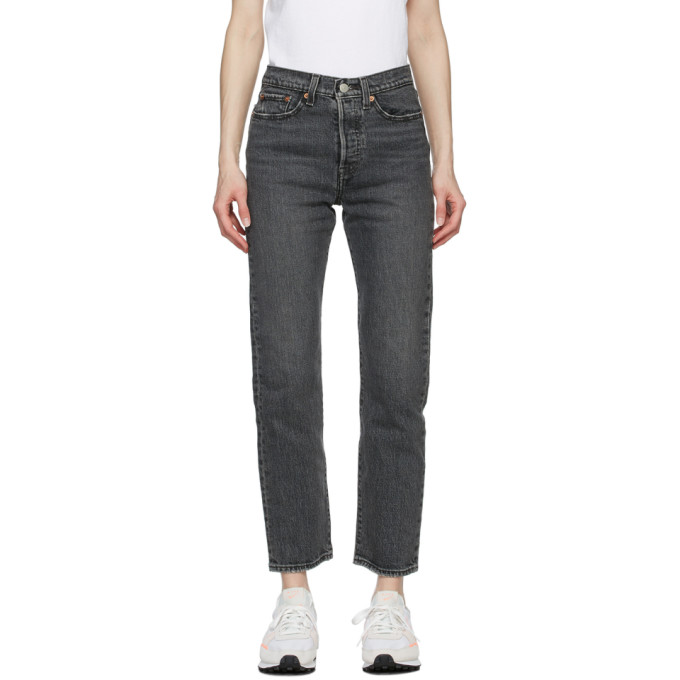 Levis Grey Wedgie Straight Jeans