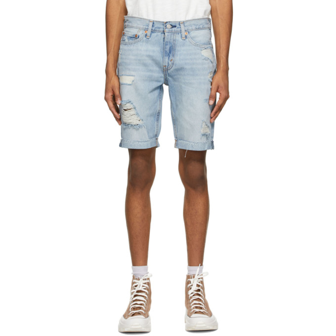 Levis Blue 511 Slim Cut-Off Shorts