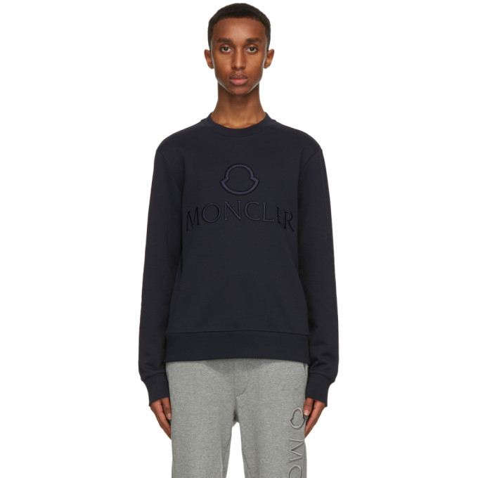 Moncler Men's Cotton Terry Embroidered Logo Zip Hoodie - Bergdorf